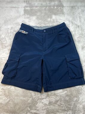 Nike Vintage Navy Blue Cargo Shorts Classic Utility Style Mens Size XL